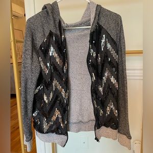 Black & grey sequin Vanity Boutique jacket